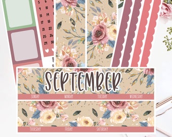 EC 7x9 SEPTEMBER Monthly Kit | Planner Stickers |  2026