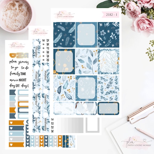 Horizontal Planner Stickers Kit ECLP Horizontal Printable - Etsy