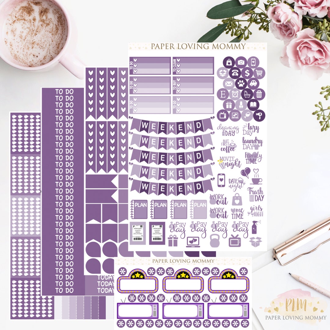 September Monthly Stickers, Planner Stickers, Monthly Stickers, Planner ...