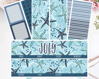 EC 7x9 JULY Monthly Kit | Planner Stickers |  2020