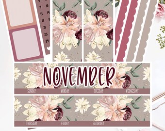 EC 7x9 NOVEMBER Monthly Kit | Planner Stickers |  2030