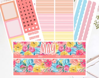 EC 7x9 MAY Monthly Kit | Planner Stickers |  2009