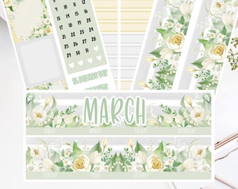 EC 7x9 MARCH Monthly Kit | Planner Stickers |  2002