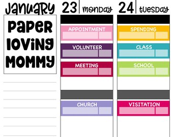 Appointment Tracker Planner Stickers