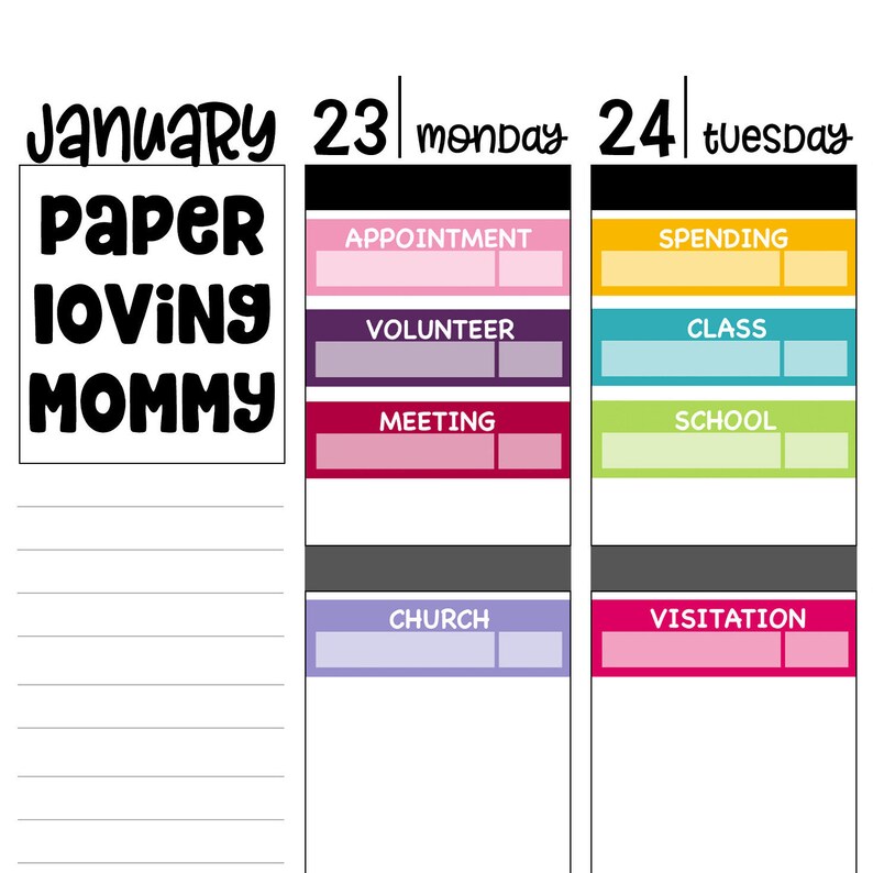 Appointment Tracker Planner Stickers image 1