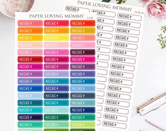 MASSAGE Script Box Sticker | Planner Stickers | 1118