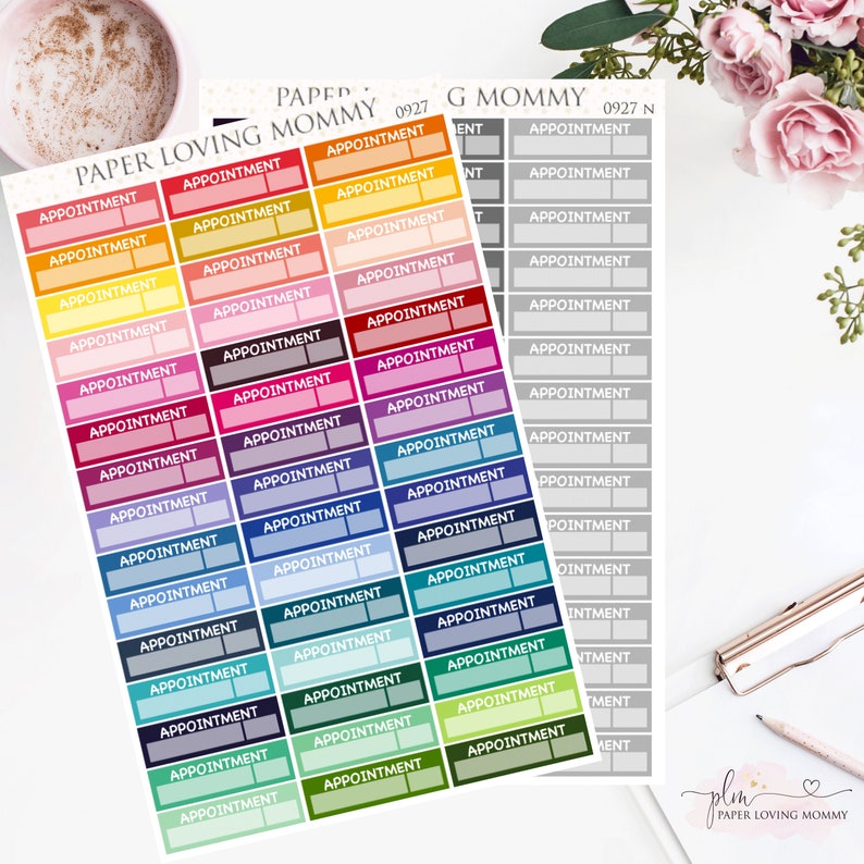 Appointment Tracker Planner Stickers image 2