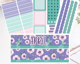 EC 7x9 APRIL Monthly Kit | Planner Stickers |  2003