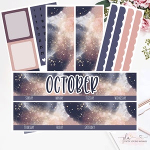 EC 7x9 OCTOBER Monthly Kit Planner Stickers 2027 image 1