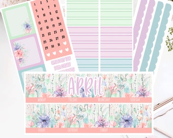 EC 7x9 APRIL Monthly Kit | Planner Stickers |  2007