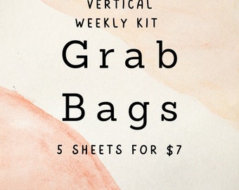 Vertical weekly kit grab bag