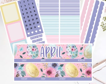 EC 7x9 APRIL Monthly Kit | Planner Stickers |  2005