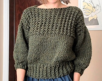 KNITTING PATTERN - Of A Piece Sweater