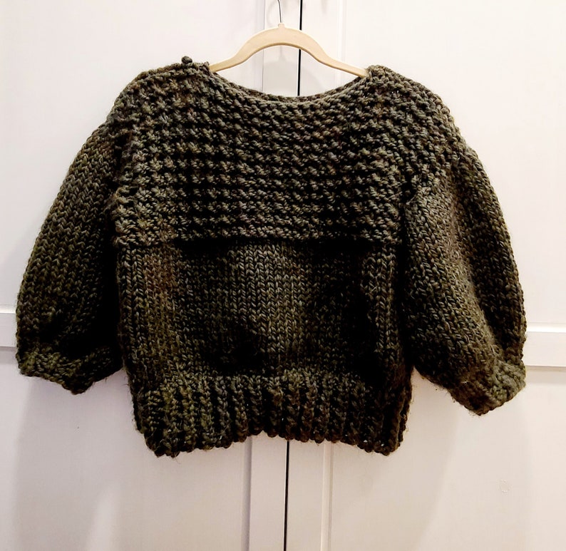 KNITTING PATTERN Of A Piece Sweater image 4