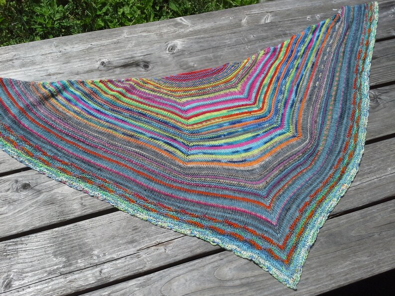 KNITTING PATTERN Scrappy or Not-So-Scrappy Shawl image 2