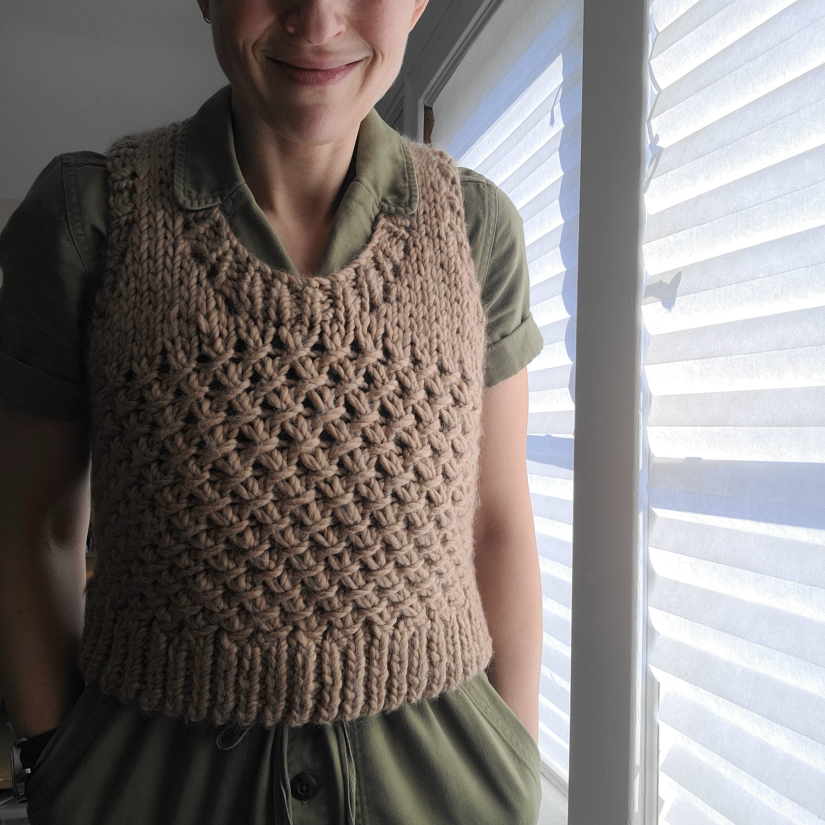 KNITTING PATTERN - Never New Vest - Etsy
