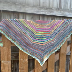 KNITTING PATTERN Scrappy or Not-So-Scrappy Shawl image 3