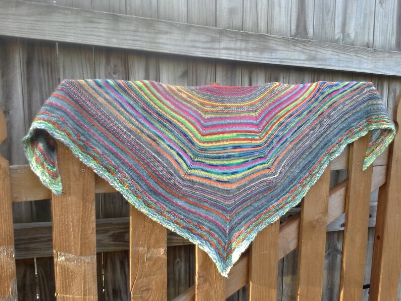 KNITTING PATTERN Scrappy or Not-So-Scrappy Shawl image 3