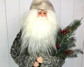 Christmas Decoration,Christmas Gift, Persian Lamb, Old World Santa, Father Christmas, Christmas Decor, Christmas Ornament, Unique Decor
