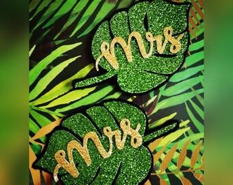 Monstera Leaf Shoe Clips