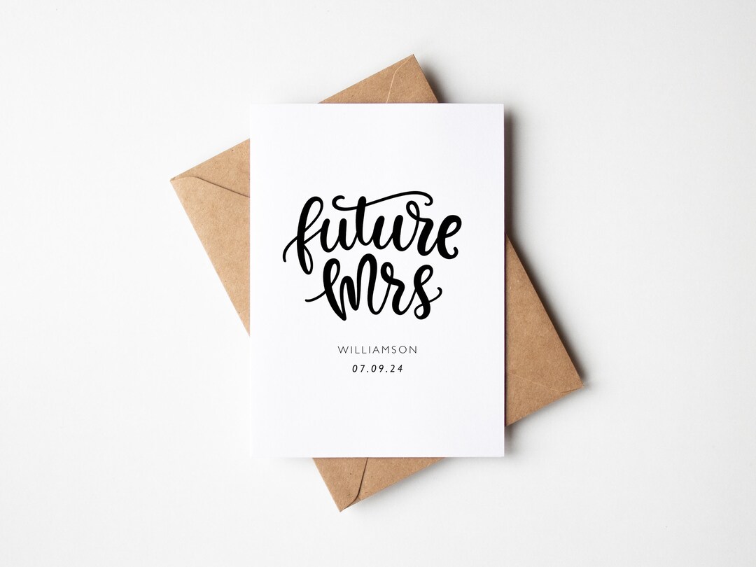 Future Mrs Card | Bridal Shower Cards | Bride to Be Cards | Cards for ...
