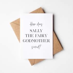 Will You be My Godmother Card | Godmother Proposal Cards | Godmother Proposal Card | Godmother Cards | Personalised Godmother Cards