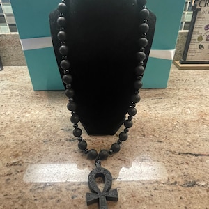 Black Onyx Ankh