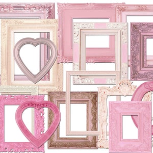 Digital frame, Vintage Pink Frames, Vintage Frames, Frames clipart, Shabby vintage, Pink frame, Vintage Clip Art Buy 2 Get 1 FREE