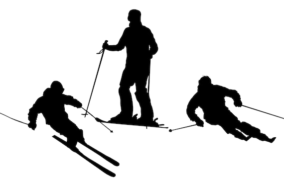 Skiing Silhouettes , Skiing Clip Art , Skiing Sport Svg Skiing Silhouettes , Skiing Clip Art , Skiing Sport Svg