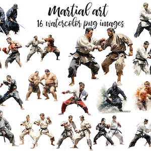 Martial Art clipart, Martial art image, Martial art PNG, Karate Clip Art, kung fu, taekwondo, judo, jiu jitsu aikido Buy 2 Get 1 FREE