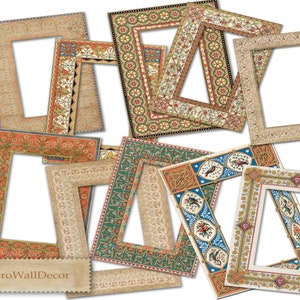 Digital frame, Vintage Photo Frames, Vintage Frames, Frames clipart, Shabby vintage, Digital  Scrapbook, Vintage Clip Art Buy 2 Get 1 FREE