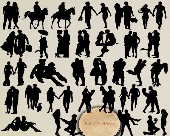 Download Couple Silhouette Clipart Couples Silhouettes Lovers Silhouette Cupid Silhouettes Wedding Silhouettes Png Svg Eps Dxf Buy
