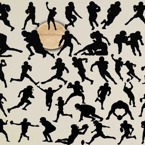 Imágenes prediseñadas de fútbol, imágenes prediseñadas de jugadores de fútbol, siluetas deportivas, siluetas de fútbol, imágenes prediseñadas de deportes, SVG de fútbol Compre 2 y obtenga 1 GRATIS