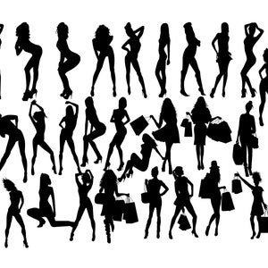 Frau Silhouette svg, Frau SVG, Frauen Clip Art, Sexy Girl, Lady Silhouette, Fashion Girl, Mädchen Silhouette, Frau Kaufen 2 Get 1 FREE