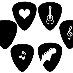 Plectrum clipart, plectrum SVG, plectrum DXF, plectrum gesneden bestand, plectrum cricut, afdrukbare kunst Buy 2 Get 1 FREE