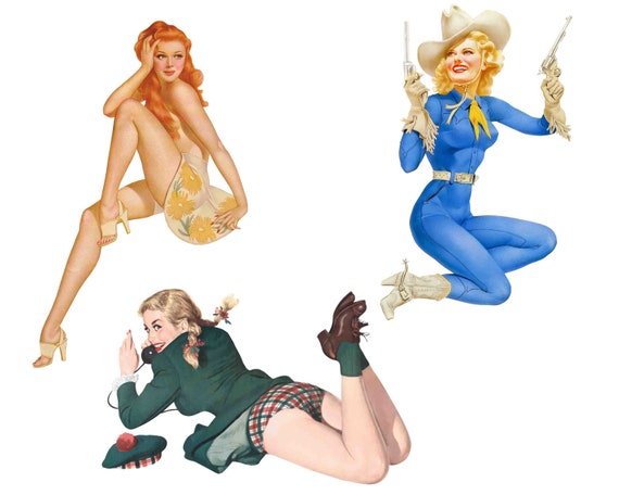 Pin Up Girls Clipart 50s Image 1950s Retro Pin Up Retro clipart Retro Images vintage ephemera 1950s Lifestyle Buy 2 Get 1 FREE