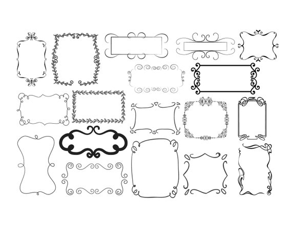 Download Digital Frame Svg Square Frame Svg Frame Clipart Decoration Etsy