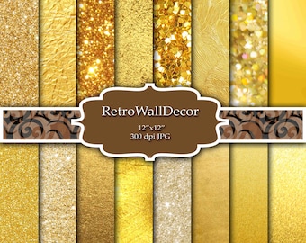 Digital gold paper, Gold background, Gold paper, Digital gold foil, Gold glitter, Gold pattern, Gold glitter Paper 8.5x11 Buy 2 Get 1 FREE