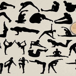 Workout Silhouettes, Exercise Silhouettes, Fitness Clip Art, Gym Clip Art,  Workout ClipArt,Fitness svg, Sport SVG Buy 2 Get 1 FREE