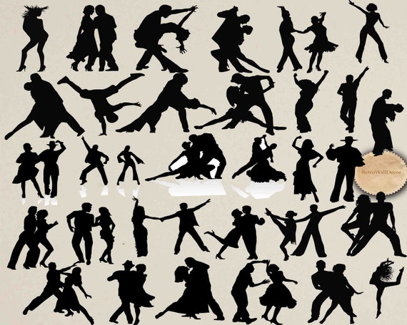 Siluetas bailando Gente bailando Clip Art Pareja Siluetas de - Etsy México Siluetas bailando Gente bailando Clip Art Pareja Siluetas de - Etsy México