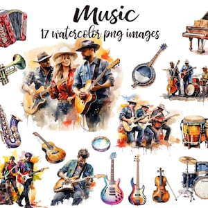 Clipart musicale, Strumento musicale PNG, Acquerello musicale, Vivaio musicale , Illustrazione musicale, Immagine musicale, Poster musicale Acquista 2 Ottieni 1 GRATIS