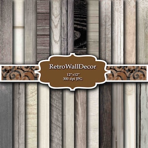 Papel digital de madera, Fondo de madera, Textura de madera desgastada, Papel de madera rústica, Fondo de madera Papel de madera shabby chic 12x12 Compre 2 Obtenga 1 GRATIS