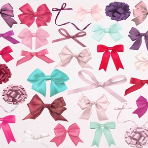 Strikken clipart, lint clipart, clip art strikken, vakantie clipart, meisje strikken, haarelastiekjes, lint strikken illustraties, Buy 2 Get 1 FREE