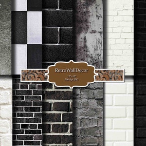 Brick digital paper, Brick background, Digital brick wall, Brick texture, Wall background, Brick pattern, Brick backdrop Buy 2 Get 1 FREE