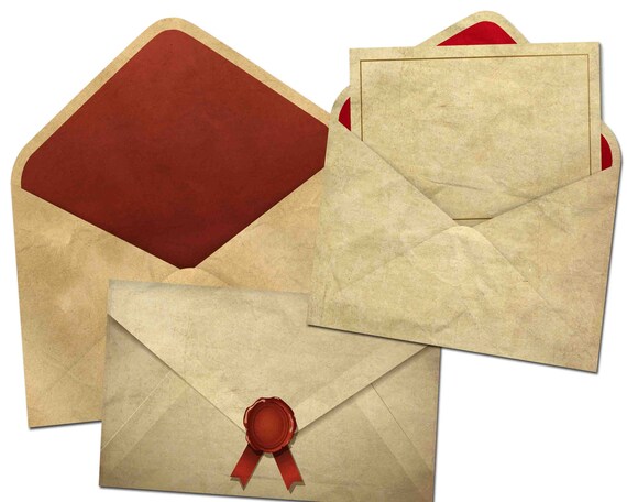 Succes Zijn bekend hoofdpijn Oude digitale envelop Antiek papier Vintage envelop Envelop - Etsy België