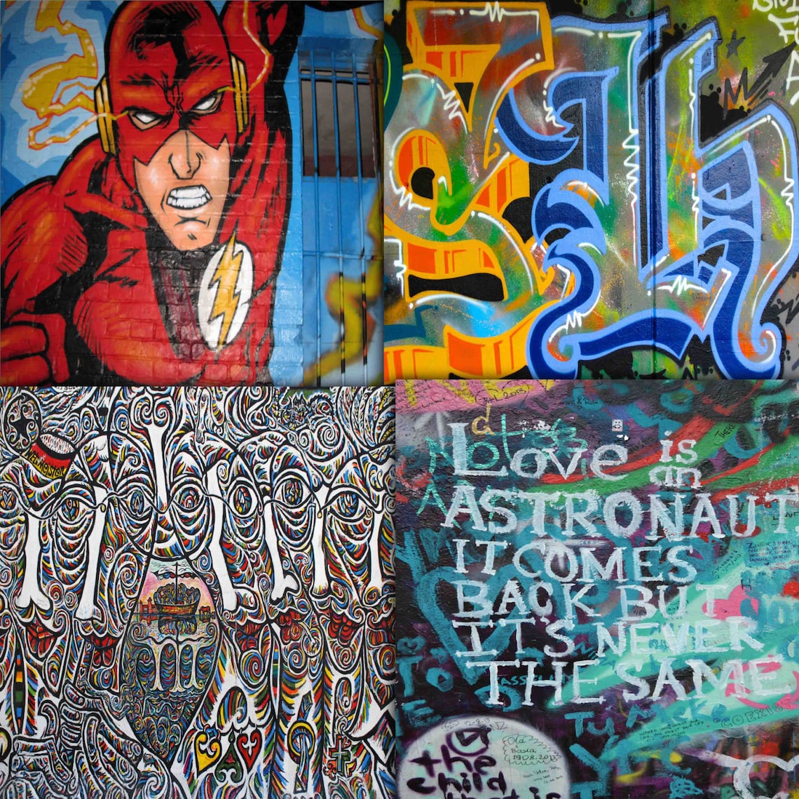 Graffiti Digital Papers Graffiti Art Street Art Graffiti Etsy