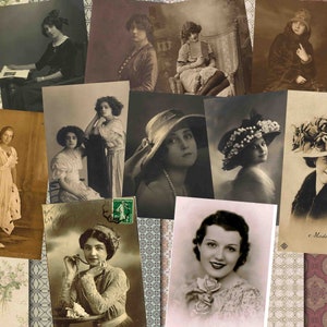 Cartes photo vintage, Cartes victoriennes, Cartes photo, Illustrations vintage, Photo femme, image vintage, Ancienne carte photo Achetez 2 Obtenez 1 GRATUIT
