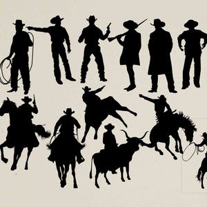 Cowboy Silhouette, Cowboy Clipart, Сowboy svg, Wildwest-Silhouette, Pferde svg, Cowboy Silhouette, Western svg Kaufen 2 erhalten 1 KOSTENLOS