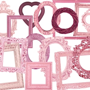 Digitaler Rahmen, Vintage Rosa Rahmen, Vintage Rahmen, Rahmen Clipart, Shabby vintage, Rosa Rahmen, Vintage Clip Art Kaufen 2 Get 1 FREE