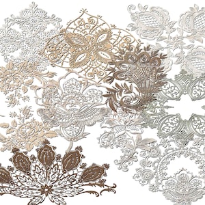 Deckchen Clipart, digitale Spitze, Spitzentextur, Shabby Chic-Spitze, Scrapbooking-Spitze, Vintage-Spitzenmuster, druckbare Kunst Kaufen Sie 2, erhalten Sie 1 GRATIS